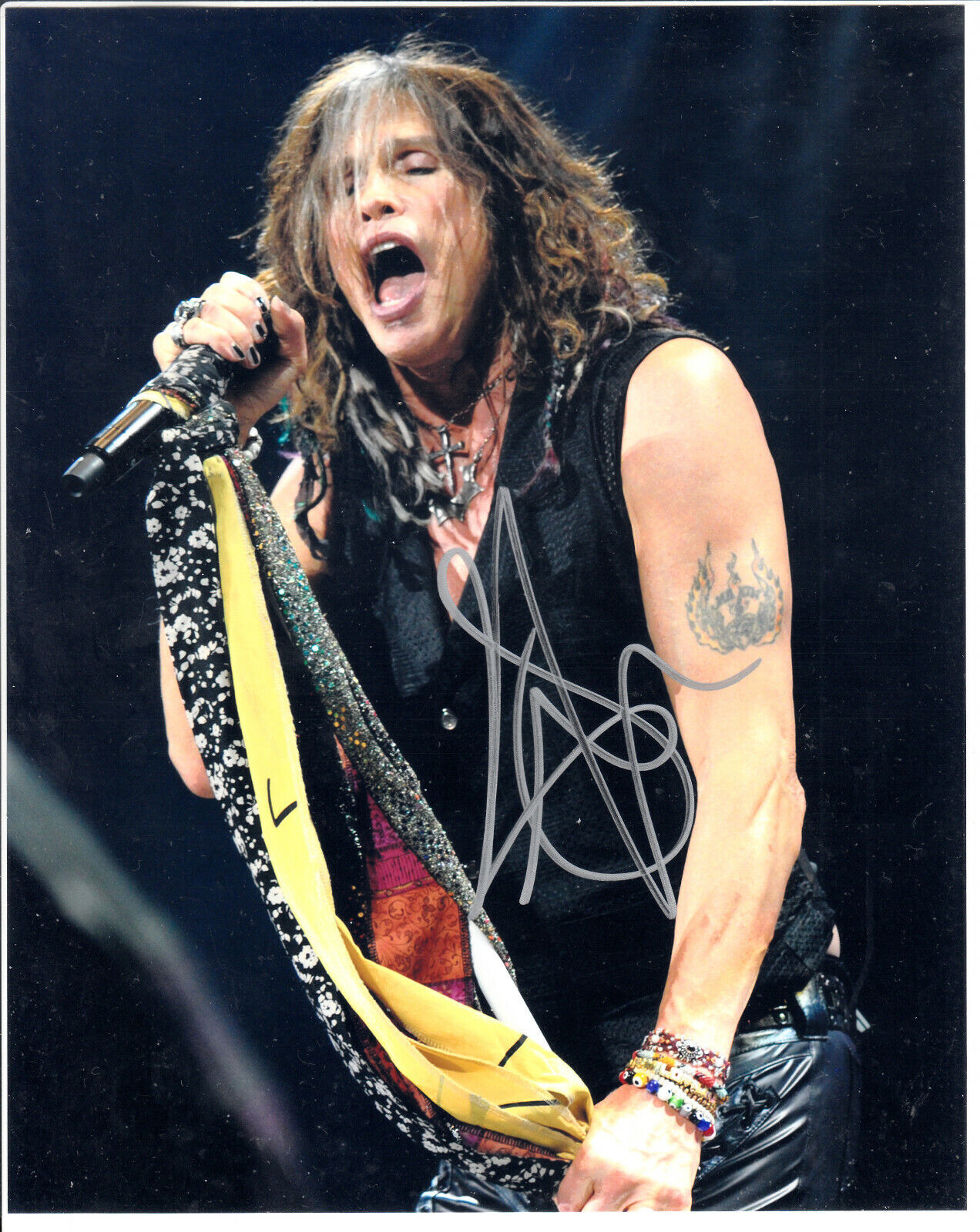 Steven Tyler Aerosmtih Signed Autograph 8x10