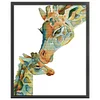 (Stamped/Counted) Giraffe-14CT Cross Stitch 42*55cm/16.54*21.65in(Brand)