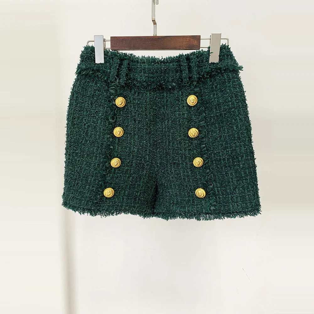 Nigikala Nigikala Autumn And Winter New High-End Fabric Trough Tuxedo Side Coarse Flowers To Repair Suit Jacket Ink Green