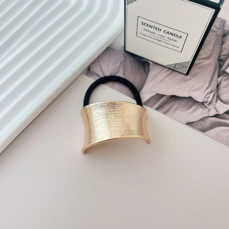 Women’s Minimalist IG Style Solid Color Zinc Alloy Hair Tie
