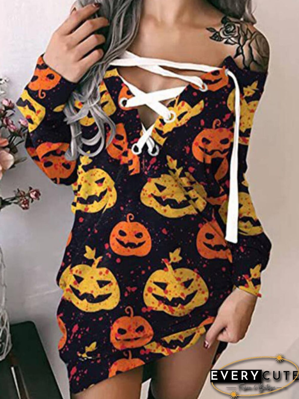 Sexy Cartoon Knitting Dress