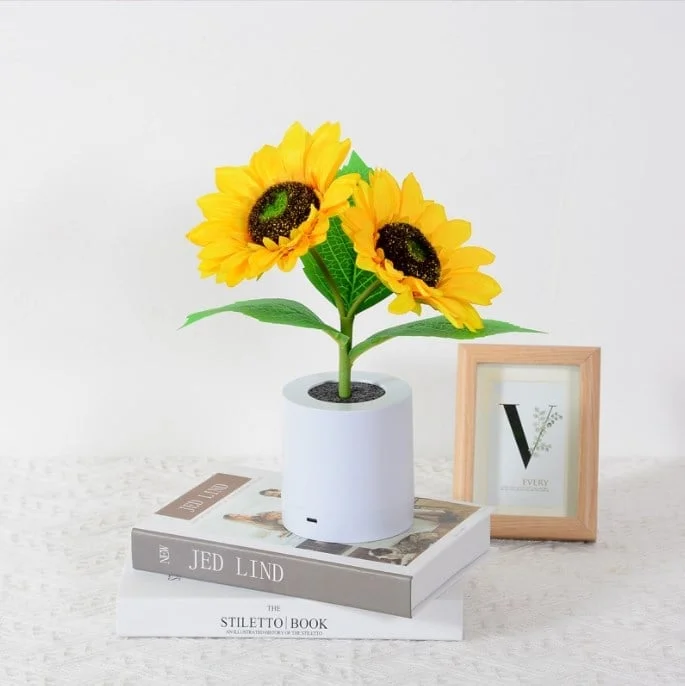 🌻🔥Offre spéciale de la semaine 49% - Prévente pour la fête des mères🔥🌻Petite veilleuse à LED de simulation de tournesol