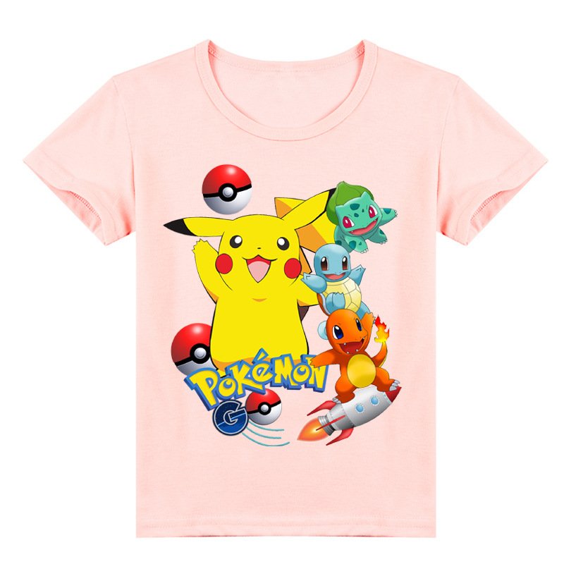 Mayoulove Pikachu T-Shirt - Cute Pokemon Graphic Tee for Kids - Perfect for Fans of Pikachu and Pokemon - Soft and Comfortable Fabric - Ideal for Boys and Girls - Available in Multiple Sizes-Mayoulove