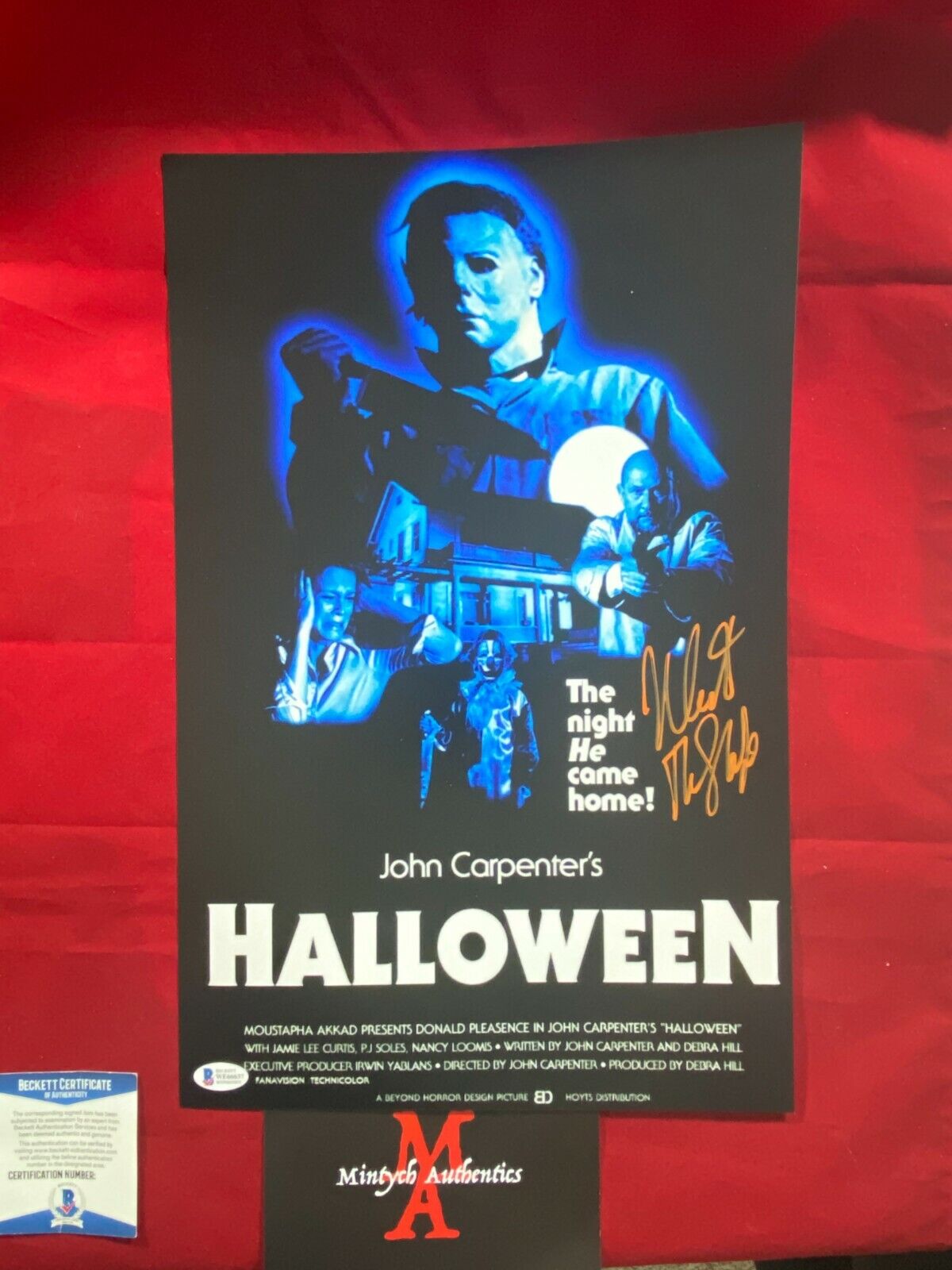 NICK CASTLE SIGNED 11x17 Photo Poster painting! HALLOWEEN! MICHAEL MYERS! BECKETT COA!