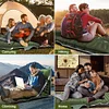 Portable Extended Inflatable Folding Chair Sleeping Mat Inflatable Beach Chair