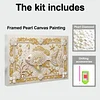 DIY Pearl Painting Gorgeous Fish for Home Wall Decor with Frame(20x30cm)