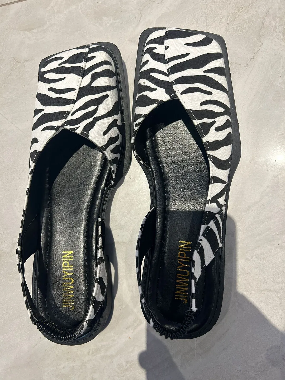 Breakj Breakj Summer Bag Head A Cool Single Shoes Children Square Grandmother Shoes A Foot Lazy Bean Sandals Women