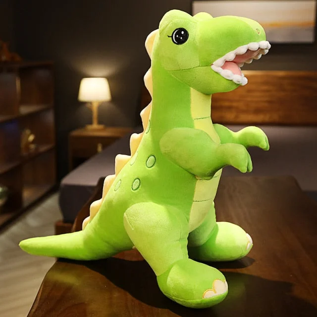 Big Rare Green Cartoon Soft Dinosaur Stuffed Animals Plush Squishy Toy