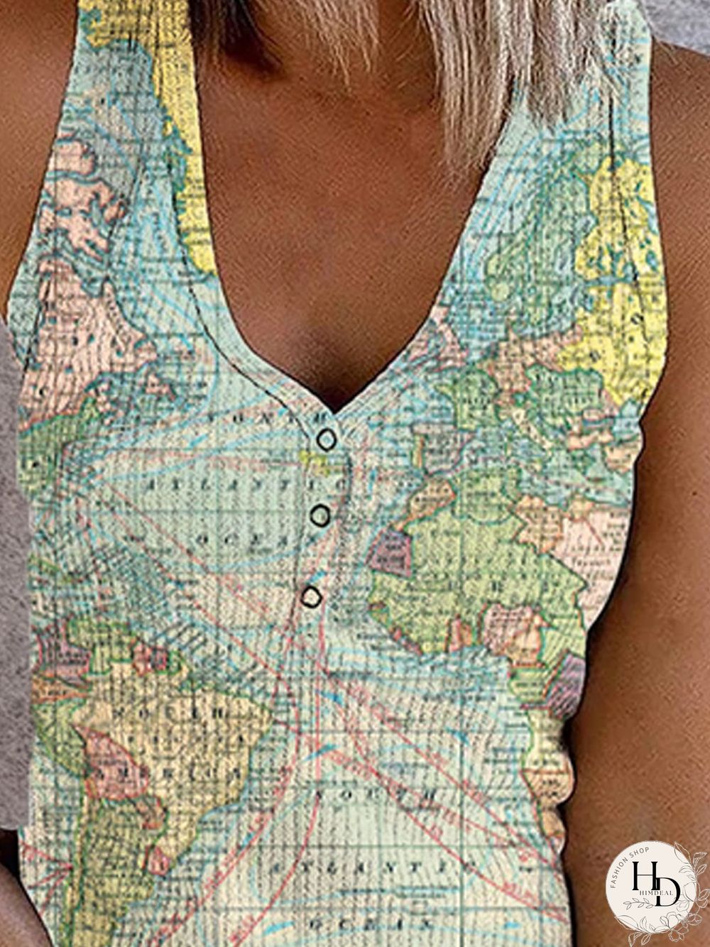 Abstract Cold Shoulder Vests