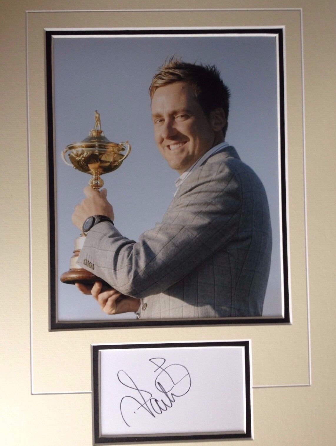 IAN POULTER - RYDER CUP GOLFER - STUNNING SIGNED COLOUR Photo Poster painting DISPLAY