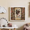 (US Local)Bookshelf Girl-14CT Stamped Cross Stitch Kit(50x45cm)