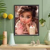 Diamond Painting-DIY Full Round Drill Sweet Cool Girl(40x50cm)