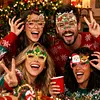 DIY Diamond Painting Christmas Glasses Frame No Lens(Christmas cookies)