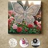 (25x25cm)DIY Pre-Framed 3D Flapping Butterfly Diamond Painting Art Craft Kit Living Room Decor