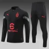 2022/2023 AC Milan Half-Pull Training Suit Black Soccer Jersey 1:1 Thai Quality
