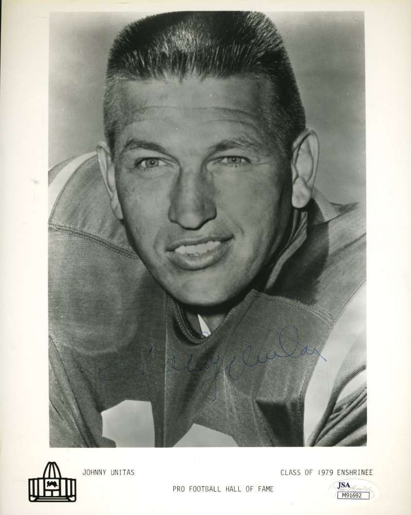 Johnny Unitas Signed 8x10 Photo Poster painting Jsa Certified Authenticated Autograph