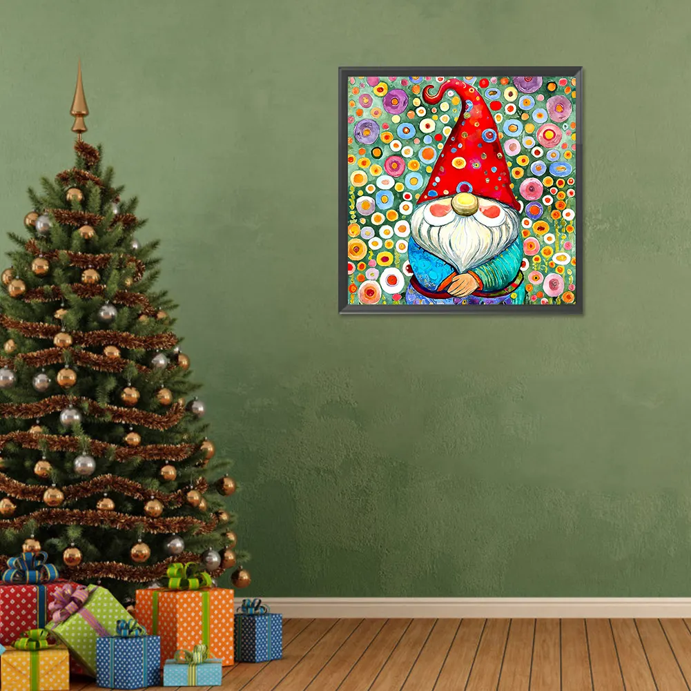 Diamond Painting - Full Round Drill - Garden Gnome(Canvas|30*30cm)