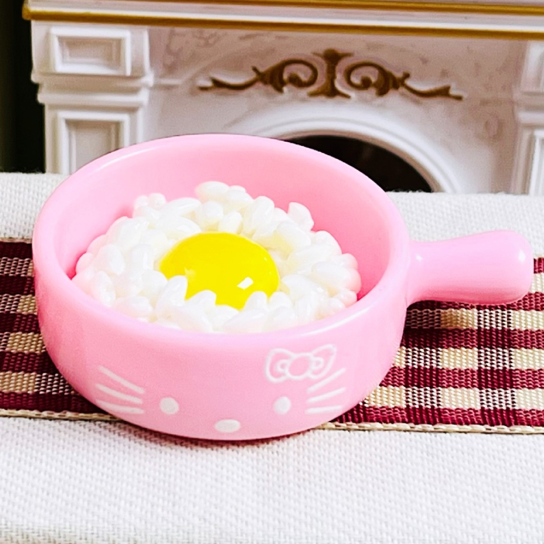 Mini HK Cat Egg Pan DIY Accessory