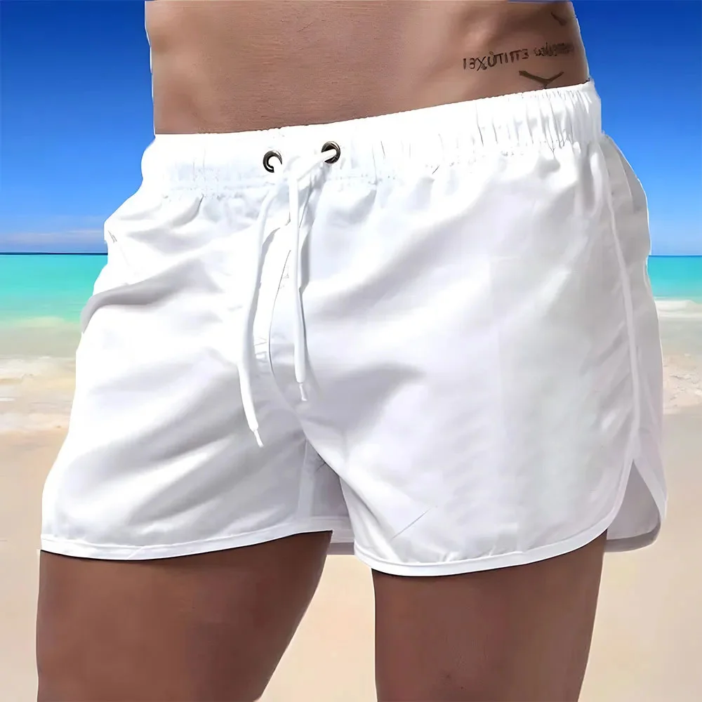 Smiledeer New Men's Fashion Comfortable Casual Drawstring Stretch Beach Shorts