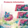 (US Local)Diamond Painting Car Aromatherapy Vent Clip Bling Air Vent Decorations (B)