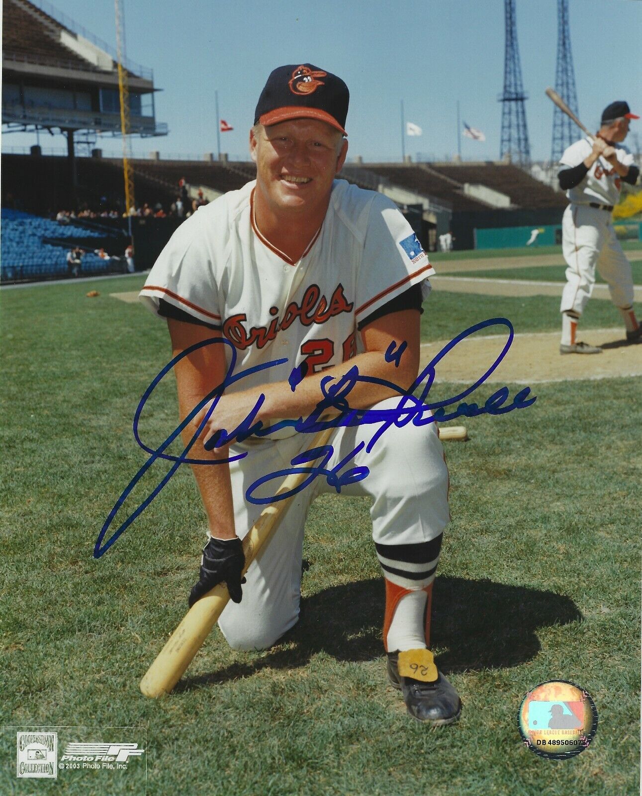 Signed 8x10 JOHN BOOG POWELL Baltimore Orioles Autographed Photo Poster painting- COA