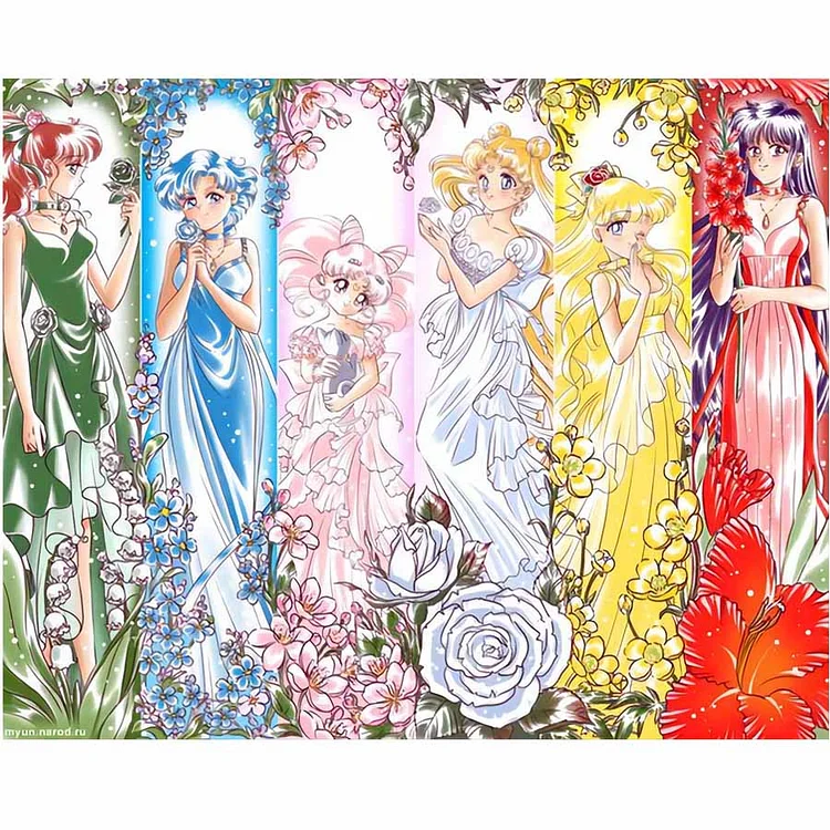 Sailor Moon-Cullo 11CT Stamped Cross Stitch 60*50CM