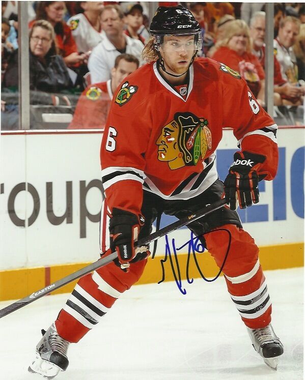 Chicago Blackhawks Michael Kostka Signed Autographed 8x10 Photo Poster painting COA B