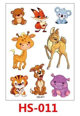 Tattoo Stickers Butterfly Animal Temporary Fake Tattoos Paste on Face Arm Leg for Children Body Art tattoo stickers