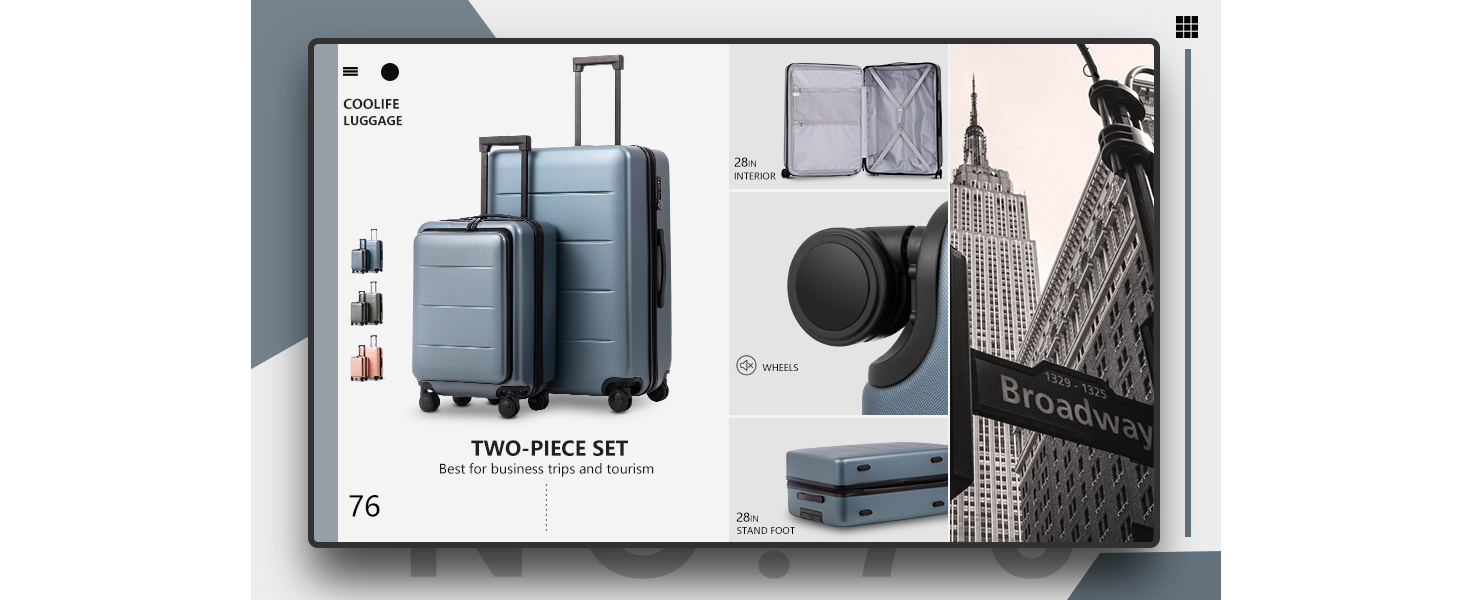 coolife luggage set