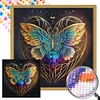 uk.everydayedeals Diamond Painting - Round AB Drills - Blue Butterfly Love(45*45cm)