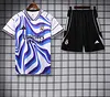 2025/2026 Real Madrid Pre-Match Training Blue White Shirt+Shorts 1:1 Thai Quality