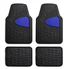 FH Group Automotive Floor Mats - Heavy-Duty Rubber Floor Mats for Cars, Universal Fit Full Set, Climaproof Floor Mats, Trimmable Floor Mats for Most Sedan, SUV, Truck Floor Mats Blue