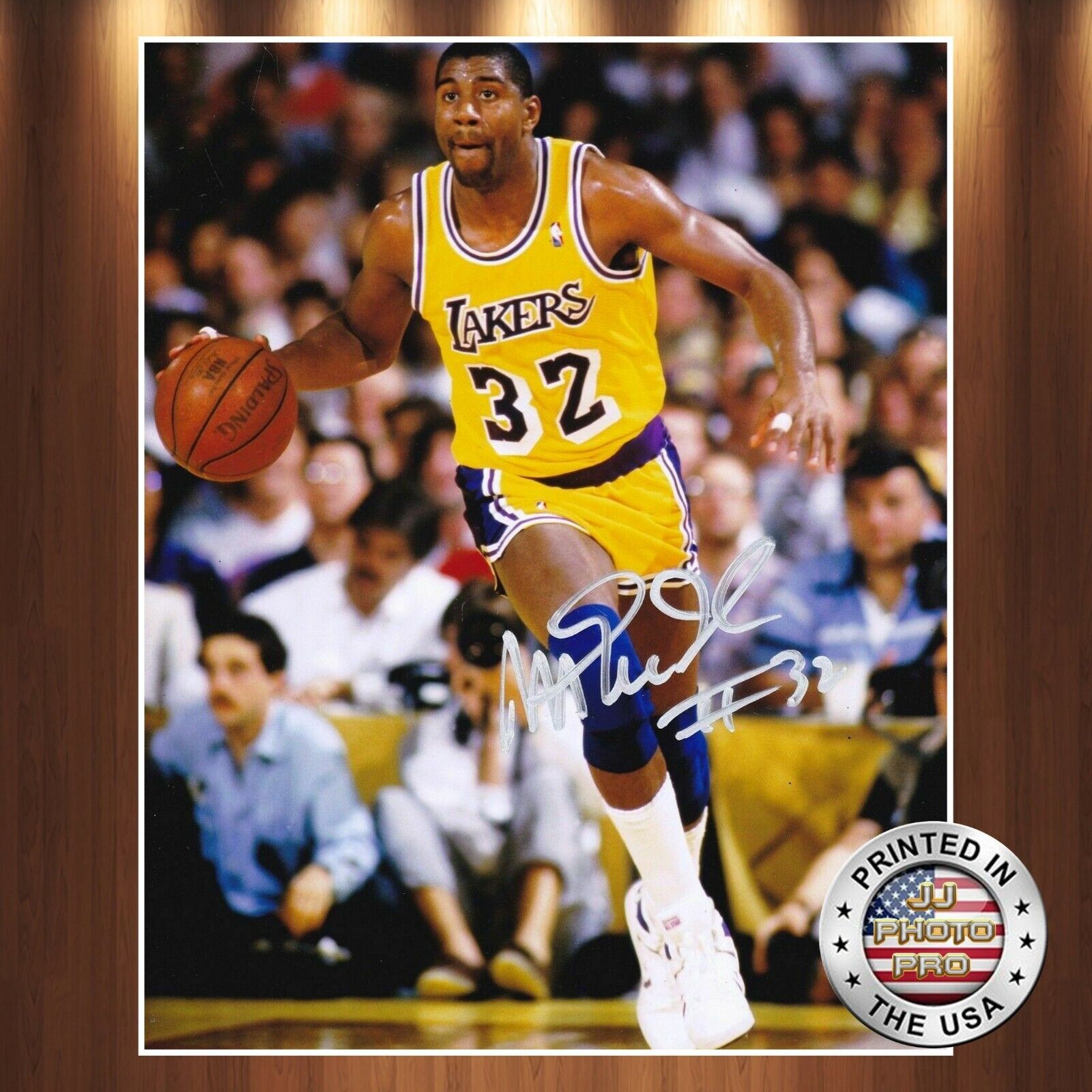 Magic Johnson Autographed Signed 8x10 Photo Poster painting (HOF Lakers) REPRINT