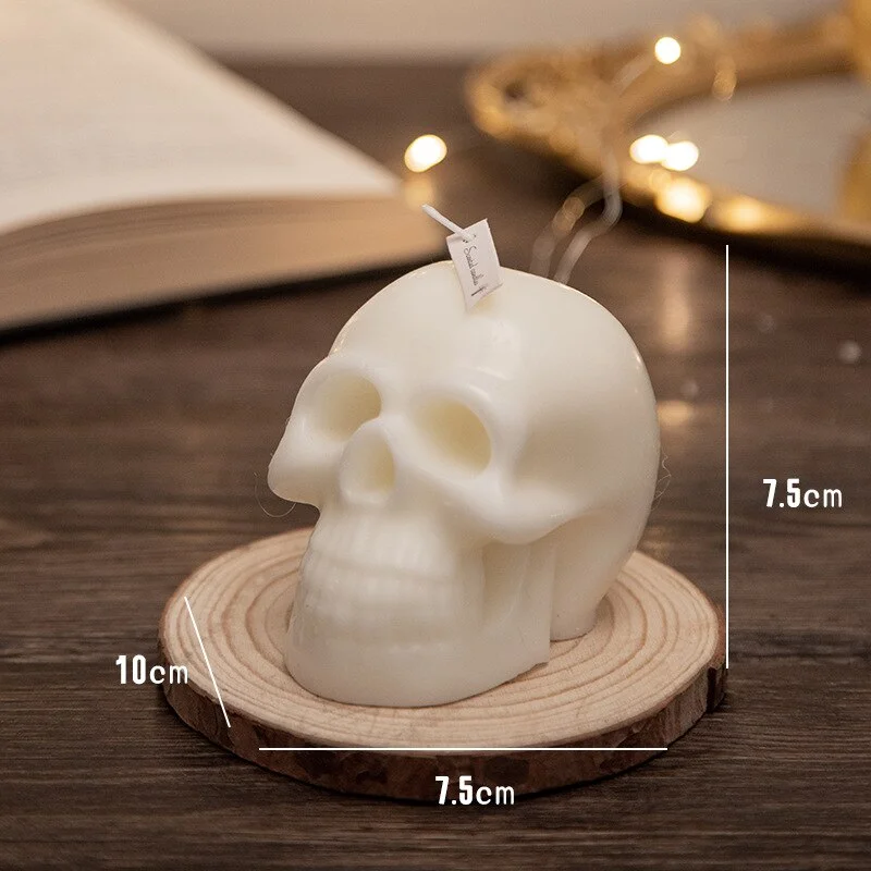 Xpoko Halloween decoration skull scented candle handmade guest gift candles table decoration and accessories aroma candles for home