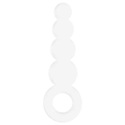 pornhint Pornhint Chrystalino Tickler Glass Butt Plug in White