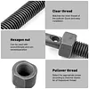 12PCS Motorcycle Bearing Puller Set w/Collets 9-23mm Inner Bearing Extractor Kit