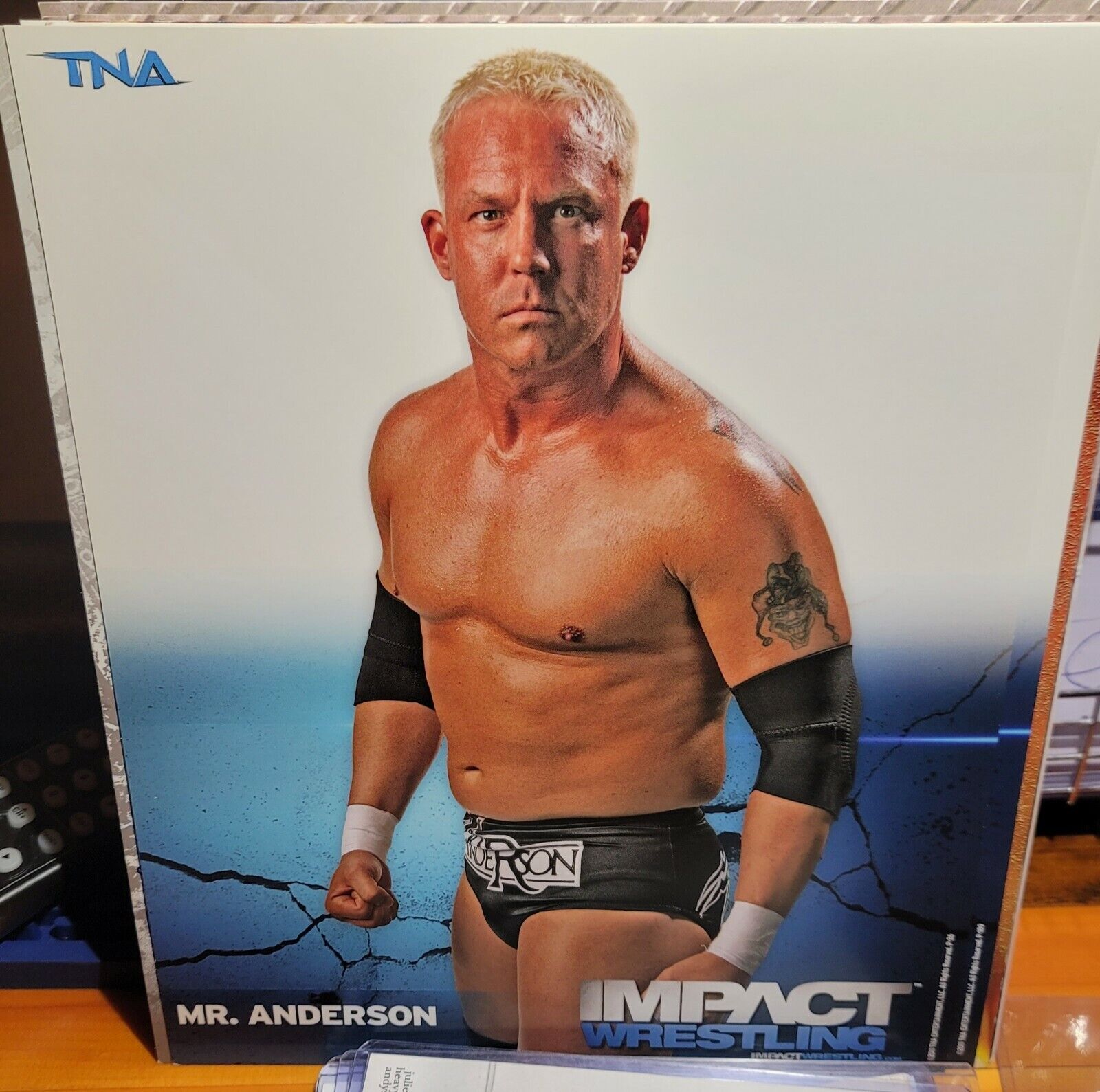 Mr. Anderson TNA Impact official original 8x10 wwe wwf promo