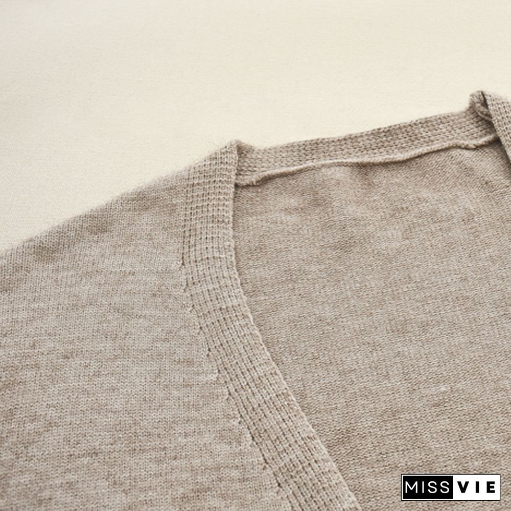 Cat And Mouse Embroidery Cardigan Sweater