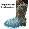 Men's waterproof hunting boots 16 inch rubber boots with 5mm neoprene lining insulation