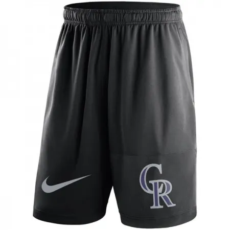Men's Colorado Rockies  Black Dry Fly Shorts