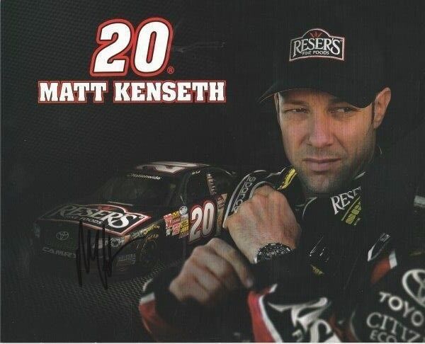 MATT KENSETH Signed Hero Card NASCAR Autographed