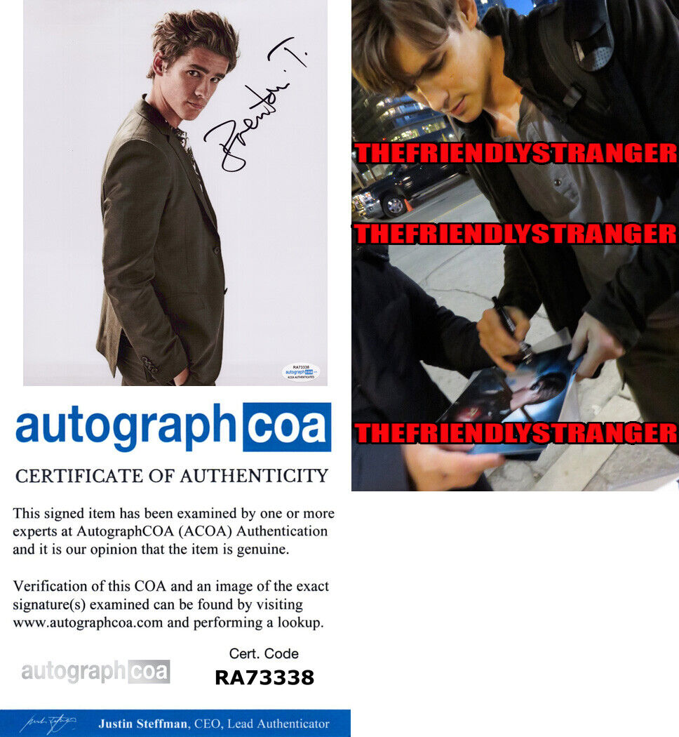 BRENTON THWAITES signed Autographed 8X10 Photo Poster painting d PROOF -Hot SEXY Titans ACOA COA