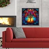 Tree Life Glass Painting-Full Round Diamond Painting 30*30CM