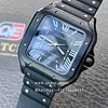 Cartier Santos Large WSSA0039 Black ADLC Steel Rubber strap 40mm Super Clone