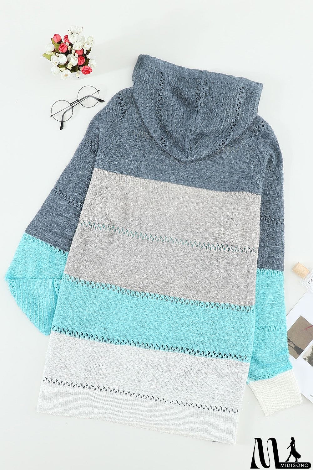 MidiSono - Classic Beach Bonfire Knitted Hoodie