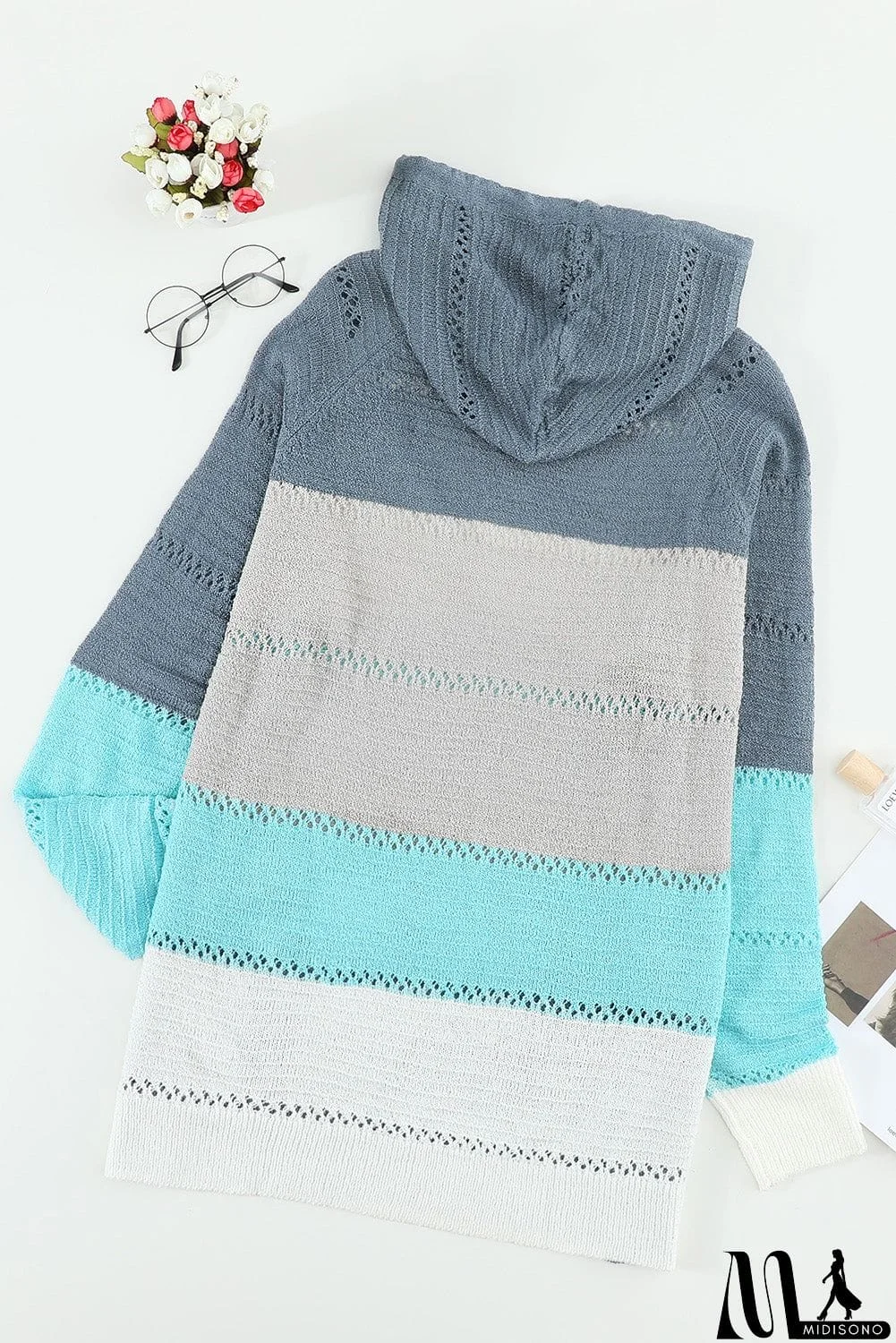 MidiSono - Classic Beach Bonfire Knitted Hoodie