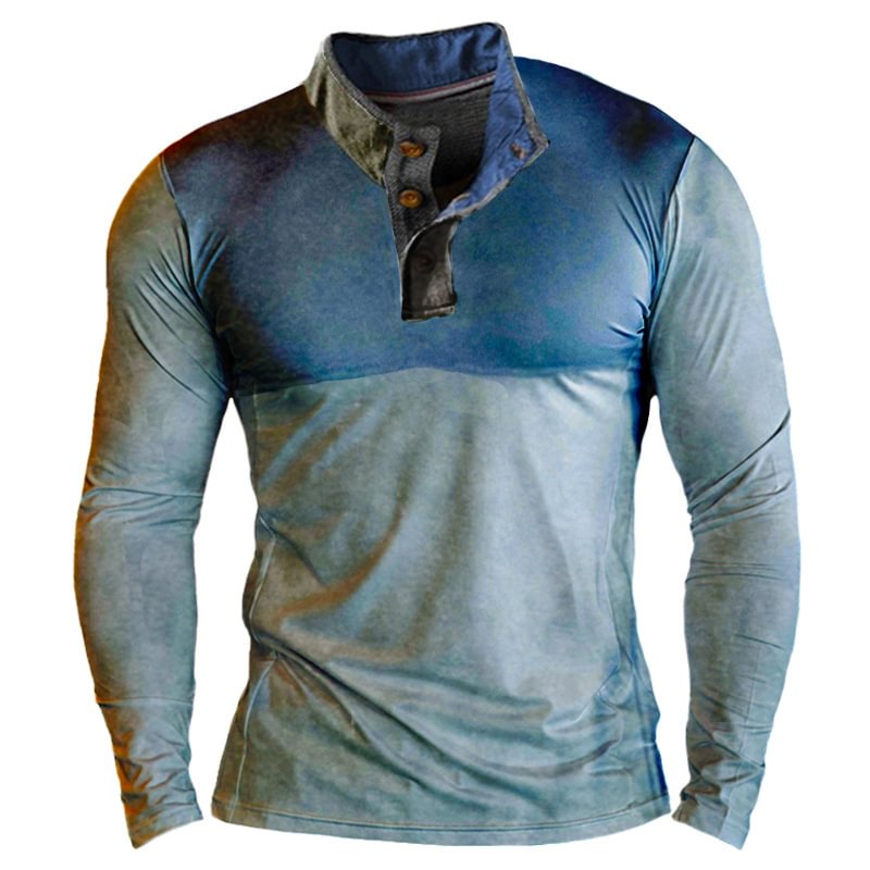 Men's Outdoor Henley Collar Tactical Shirt-Compassnice®