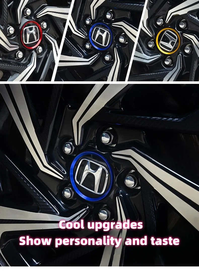 Car wheel hub metal decorative ring