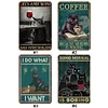 (Multi Style)Pack of Cats - Metal Tin Signs(8*12Inch) - Animal