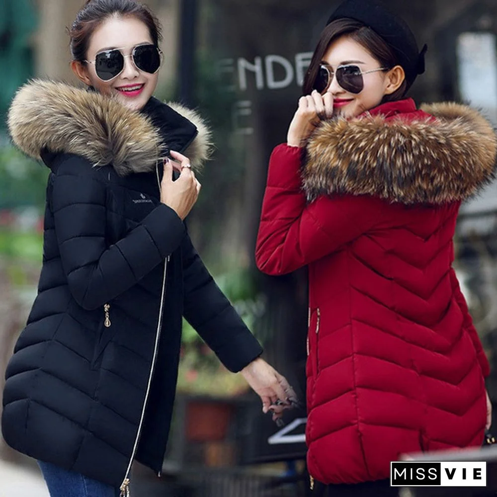 5 Colors High Quality Winter Down Jacket Women Long Coat Warm Clothes